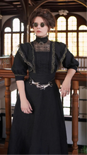 Load image into Gallery viewer, Edwardian Dress black