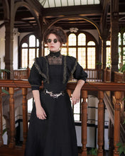 Load image into Gallery viewer, Edwardian Dress black