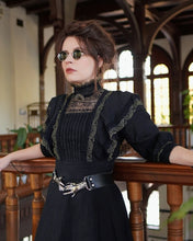 Load image into Gallery viewer, Edwardian Dress black