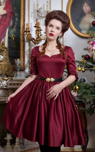 Load image into Gallery viewer, Burgundy Boudoir Dress