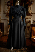 Load image into Gallery viewer, Edwardian Blouse Black