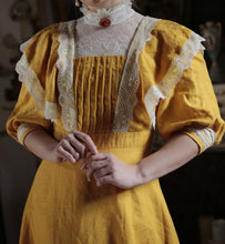 Load image into Gallery viewer, Edwardian Dress Gold
