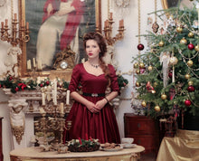 Load image into Gallery viewer, Burgundy Boudoir Dress

