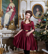 Load image into Gallery viewer, Burgundy Boudoir Dress

